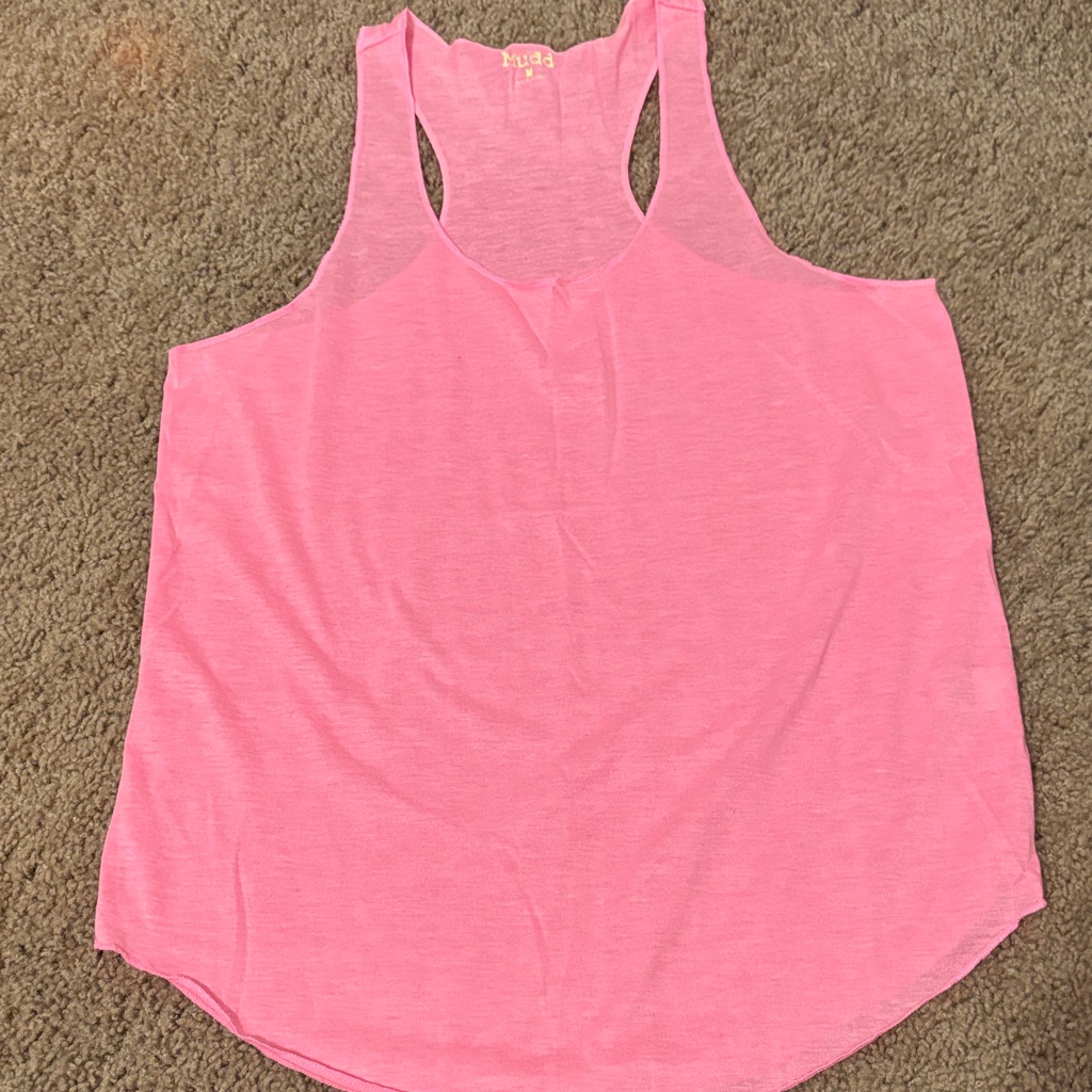 Mudd Bright Pink Racerback Tank Top